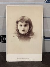c1880 Beautiful Young Girl Cute Notman Boston Massachusetts MA Cabinet Card picture