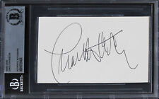 Charlton Heston Ben-Hur Authentic Signed 3x5 Index Card BAS Slabbed 2 picture