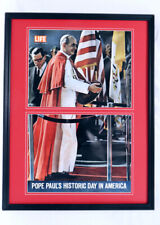 1965 Pope Paul VI in America ORIGINAL Vintage Framed 18x24 Life Magazine Poster  picture
