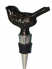 Wine Bottle Stopper Seal Metal Bronze Colored Bird picture