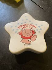 Vintage Ziggy Porcelain Trinkets From Heaven Star Shaped Box picture