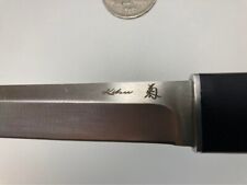  Tanto Kiku Fixed Blade Knife w/ Sheath Vintage Rare from  Japan  picture