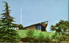 Vintage 1960's Rose Hills Memorial Park Hillside Church California CA Postcard picture