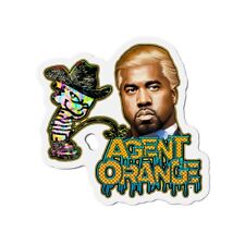 Calvin Peeing on Kanye with Trump Hair Agent Orange Magnet picture