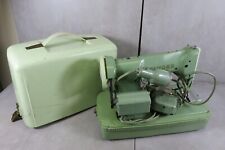 Vintage Singer Simanco Green Sewing Machine With Pedal and Case SEE PHOTOS picture