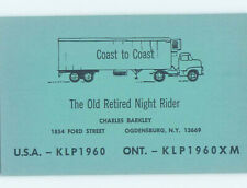 Pre-1980 RADIO CARD - CB HAM OR QSL Ogdensburg New York NY 6/28 AH2455 picture