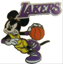 Los Angeles Lakers Pins Mickey Mouse Dribbling Disney NBA B-Ball Collector Pin@@ picture