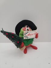 Vintage Christmas Mobilitee  Annalee Doll Mouse Felt Caroler 1965 USA~NWT picture