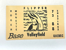 Vintage QSL Card Ham CB Amateur Radio Roger Monette Flipper Quebec Canada picture