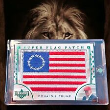 Decision Update Donald J. Trump Super Flag Patch Green Foil 4/10 .410 Incredible picture