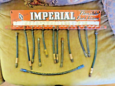 VINTAGE 1930s 40s 50s IMPERIAL FUEL LINES GAS STATION REPAIR SHOP DISPLAY RACK picture