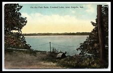 Angola IN Crooked Lake Postcard On the Fish Beds Unposted   pc183 picture