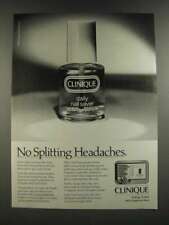 1986 Clinique Daily Nail Saver Ad - No Splitting Headaches picture
