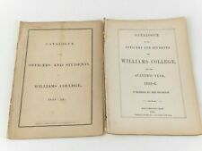 Catalogue Officers and Students Williams College 1852 1853 1854 1855 - Lot picture