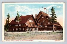 Yellowstone Park WY-Wyoming, Old Faithful Inn, c1917 Vintage Postcard picture