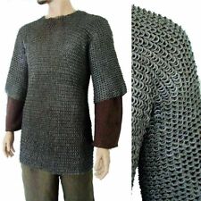 Large  Chainmail Shirt Flat Riveted +Flat Washer Habergeon Photoshoot CH02 picture