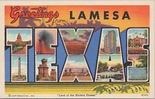 Postcard Large Letter Greetings La Mesa Texas  picture
