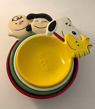 Measuring Cups/bowls Set ceramic Snoopy Charlie Lucy Woodstock Hallmark Peanuts picture