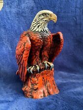 Vintage Wax Resin American Eagle Statue picture