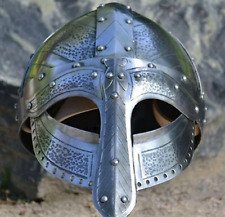 Medieval Norman Viking Armor Helmet Sca Larp Knight Steel Helmet Spectacles Hall picture