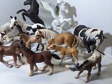 Lot Of 12 Schleich Horses Foals Colts Collectible Farm Animal Figurines picture