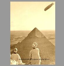 Graf Zeppelin Blimp Over Pyramids PHOTO Egypt Airship Zeppelin LZ-127 German picture