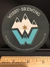 WIBBY BREW BREWING COMPANY LONGMONT CO BEER  BREWERY STICKER Colorado Wibbey picture