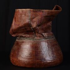 Basket Leather And Basket Weave Tuareg XIX ° Th Century Art-Ethnique #A134 picture