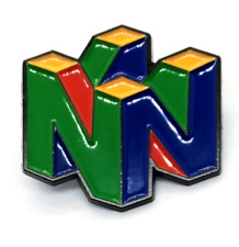N64 PIN Nintendo 64 Gaming Counsel Logo 90's 90s 1990s Retro Enamel Lapel Brooch picture