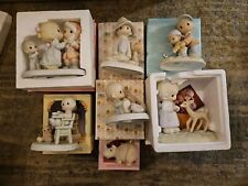 Precious Moments Figurines Lot x7 Deer Golf Rhino Santa Baby Boxed Vintage Read picture
