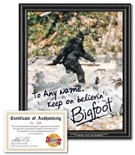 Personalized Bigfoot Sasquatch Autograph Photo w/ COA - Funny Novelty Gag Gift picture