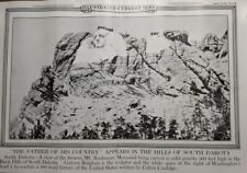 August 12, 1931 Illust News Poster Mt. Rushmore Orig Construction South Dakota picture