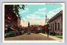 Rochester NH-New Hampshire, Main Street, Antique, Vintage Souvenir Postcard picture