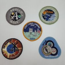 Lot Of 5 Vintage Nasa Patches Skylab, First Lunar Landing, Apollo picture
