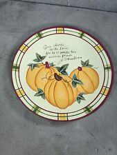 Thanksgiving Religious Wooden Plate 9.5