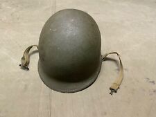 ORIGINAL WWII US ARMY M1 HELMET SHELL, FRONT SEAM,  Schlueter Made picture