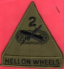 Authentic 1990s U S Army 2nd Armored Division Hell on Wheels Patch  Surplus picture