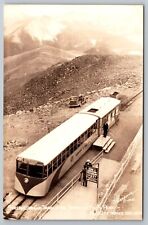 Streamline Cog Train. Summit Of Pikes Peak. Sanborn Real Photo Postcard. RPPC picture