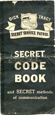 1938 Dick Tracy Secret Code Book - Ulta RARE - Secret Service Patrol picture