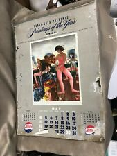 Vintage 1947 Pepsi Cola Paintings of the Year Calendar May Through December picture