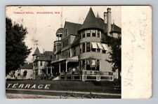 Waukesha WI-Wisconsin, Terrace Hotel, c1906 Vintage Postcard picture