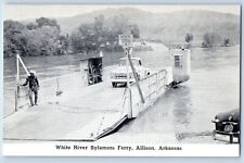 Allison Arkansas AR Postcard White River Sylamore Ferry Classic Car 1940 Antique picture