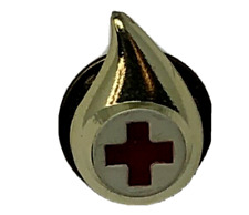 Vintage Red Cross Blood Drop Donor Pin picture