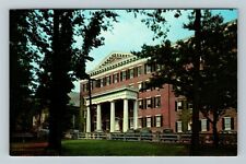 Winston-Salem NC-North Carolina Salem College Historic Main Hall Chrome Postcard picture