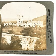 Balmoral Castle Aberdeenshire Scotland Stereoview c1898Ballater Estates A1979 picture