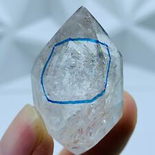 Natural 43mm Herkimer Diamond Enhydro healing Crystal &Big moving water drop 26G picture