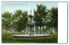 c1905 Scenic View Newhall Fountain Fairfield Maine ME Vintage Unposted Postcard picture