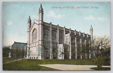 Postcard University Of Chicago Law School Illinois c.1910 picture