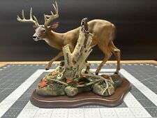 Danbury Mint Nick Bibby One More Step Buck Stag Deer Figure Grass Sculpture picture