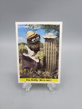 Sesame Street 1992 Ctw #63 Oscar the Grouch Cactus Asking For Help Trading Card picture
